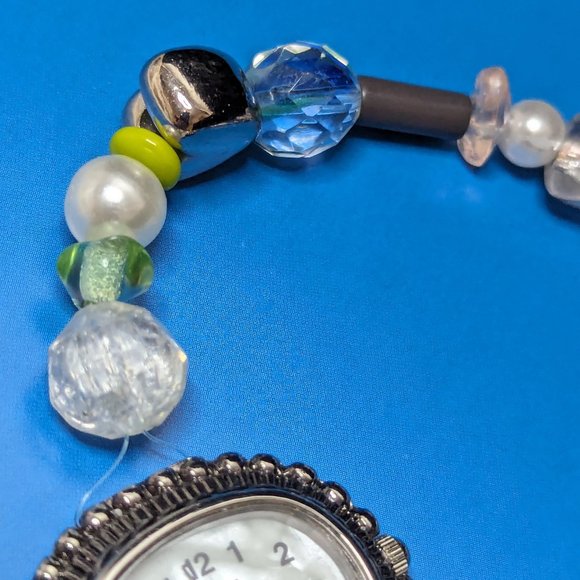 Artisan  Floating Bracelet Hand made Glass foil beads Fx Pearls & More - Picture 5 of 8